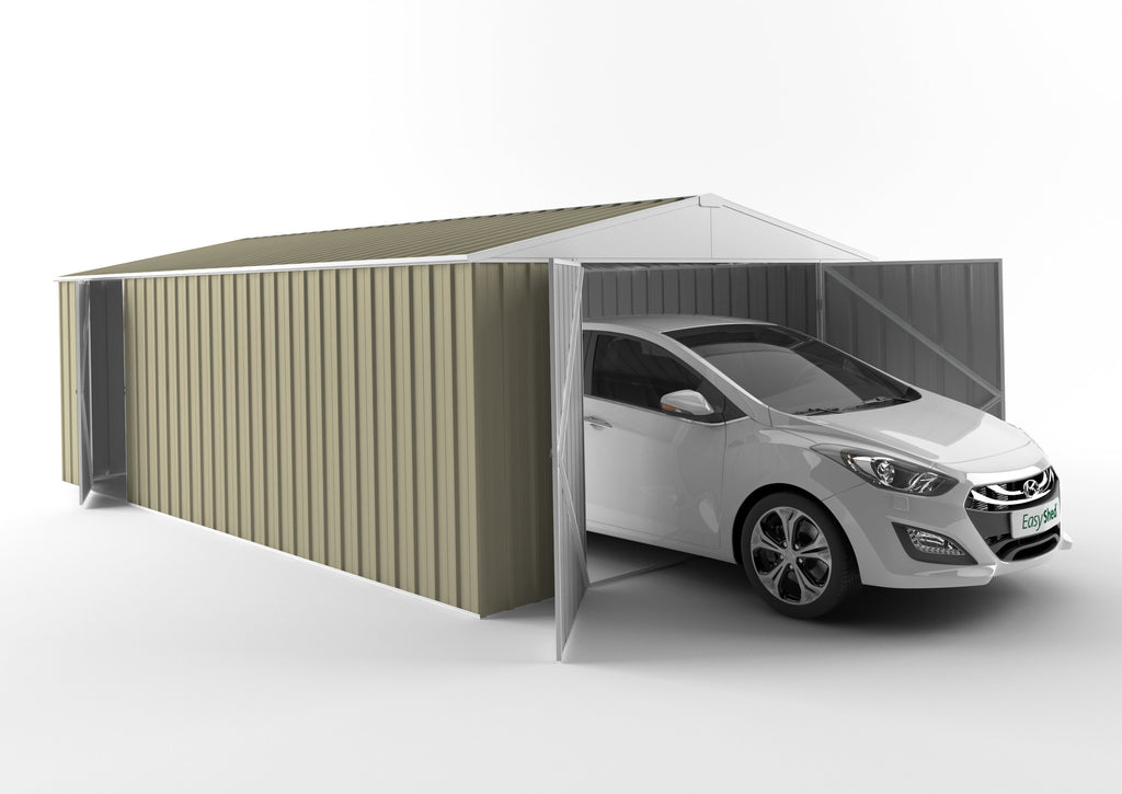 Garage Shed 6.00m (w) x 3.75m (d) Standard - 2.18m Wheat Colour