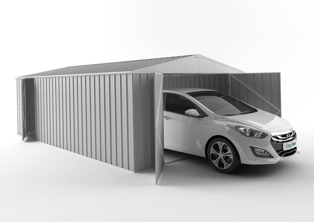 Garage Shed 6.00m (w) x 3.75m (d)x 2.18m (h)  Zinc Colour