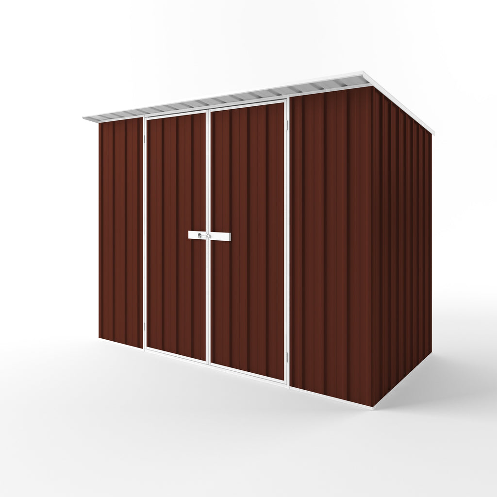 Skillion Roof Garden Shed 3.00m (w) x 1.50m (d)x 2.10m (h)  Heritage Red Colour