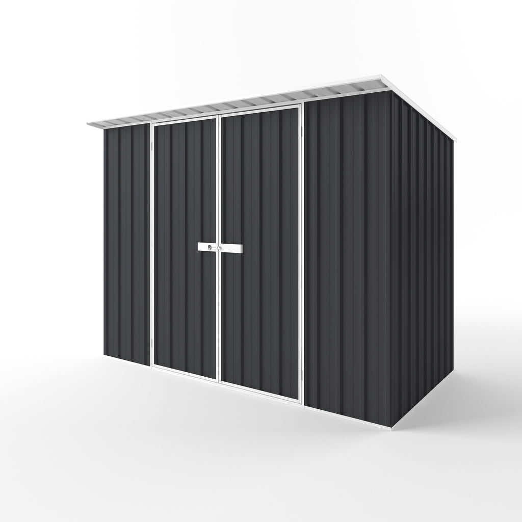 Skillion Roof Garden Shed 3.00m (w) x 1.50m (d) Standard - 2.10m Iron Grey Colour