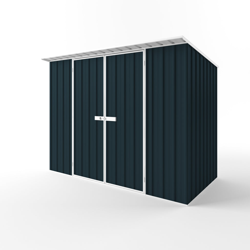 Skillion Roof Garden Shed 3.00m (w) x 1.50m (d) Standard - 2.10m Mountain Blue Colour