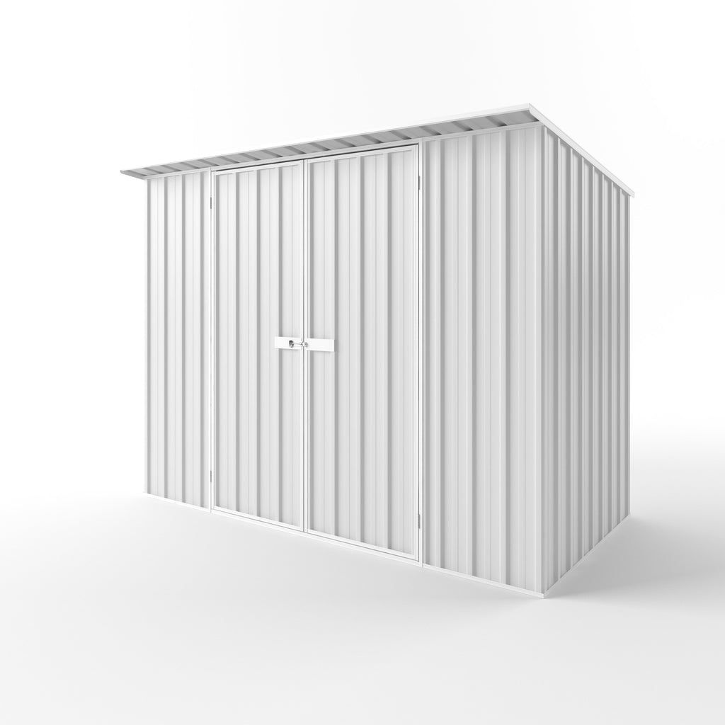 Skillion Roof Garden Shed 3.00m (w) x 1.50m (d)x 2.10m (h)  Off White Colour