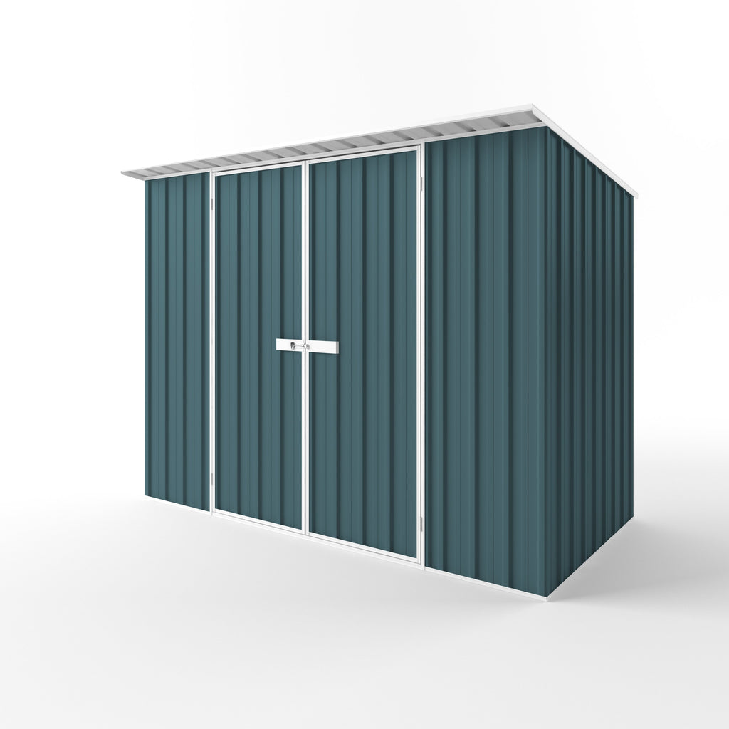 Skillion Roof Garden Shed 3.00m (w) x 1.50m (d) Standard - 2.10m Torres Blue Colour