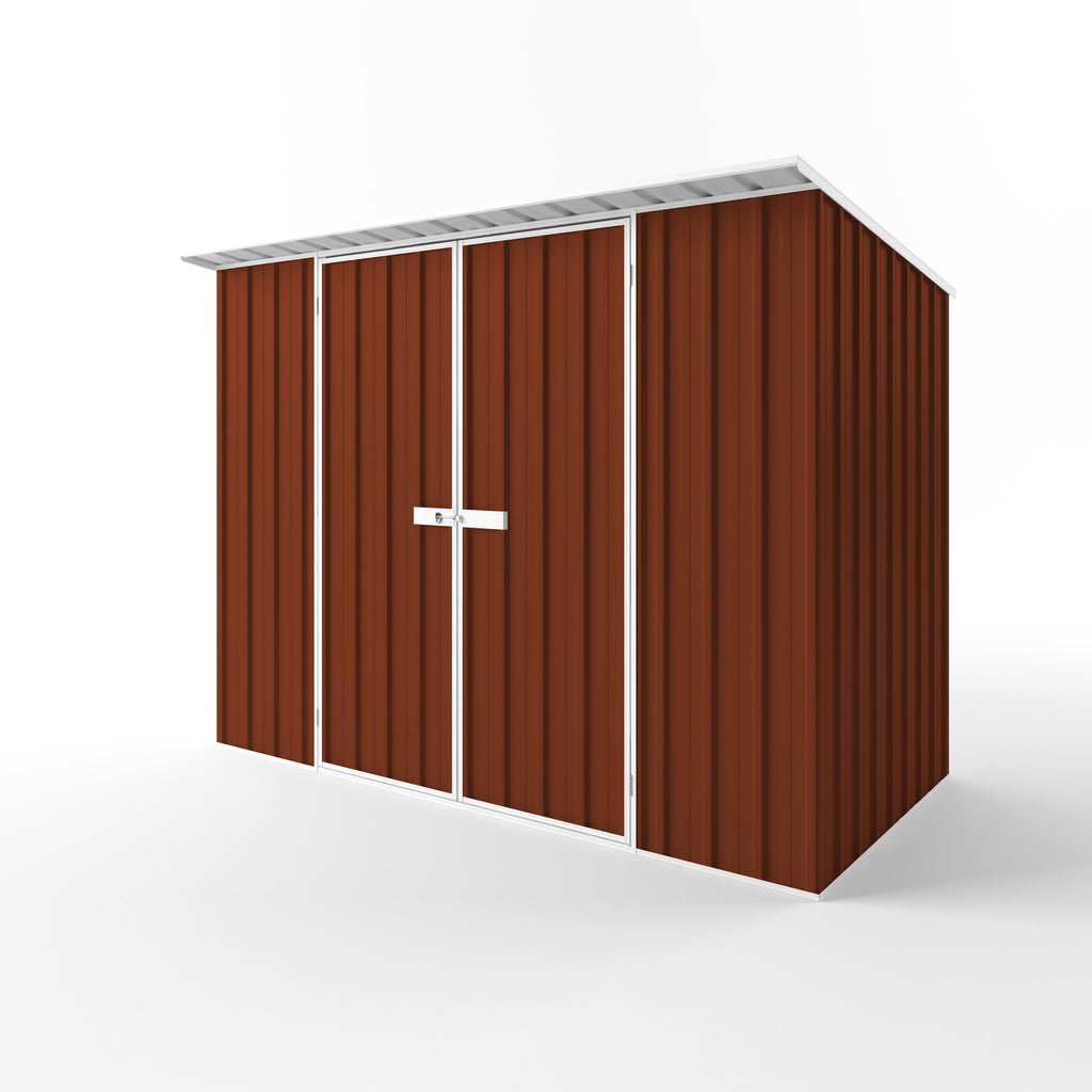 Skillion Roof Garden Shed 3.00m (w) x 1.50m (d) Standard - 2.10m Tuscan Red Colour