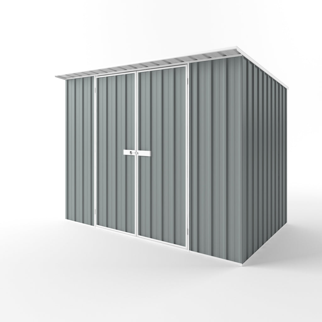 Skillion Roof Garden Shed 3.00m (w) x 1.90m (d)x 2.10m (h)  Armour Grey Colour