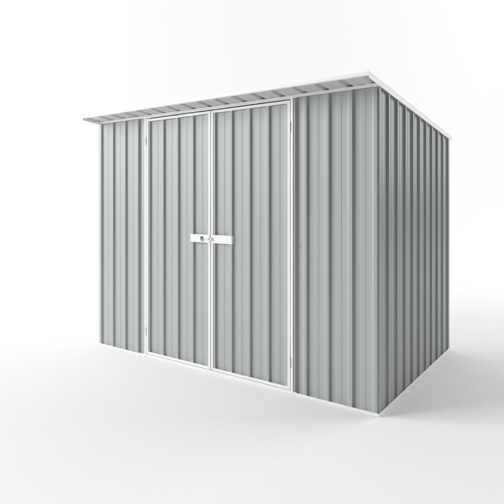 Skillion Roof Garden Shed 3.00m (w) x 1.90m (d) Standard - 2.10m Gull Grey Colour