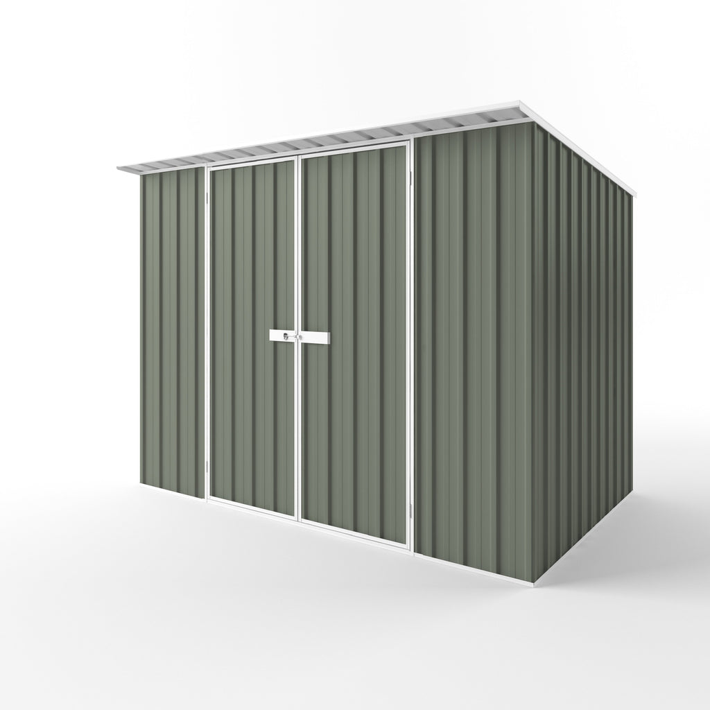 Skillion Roof Garden Shed 3.00m (w) x 1.90m (d) Standard - 2.10m Mist Green Colour