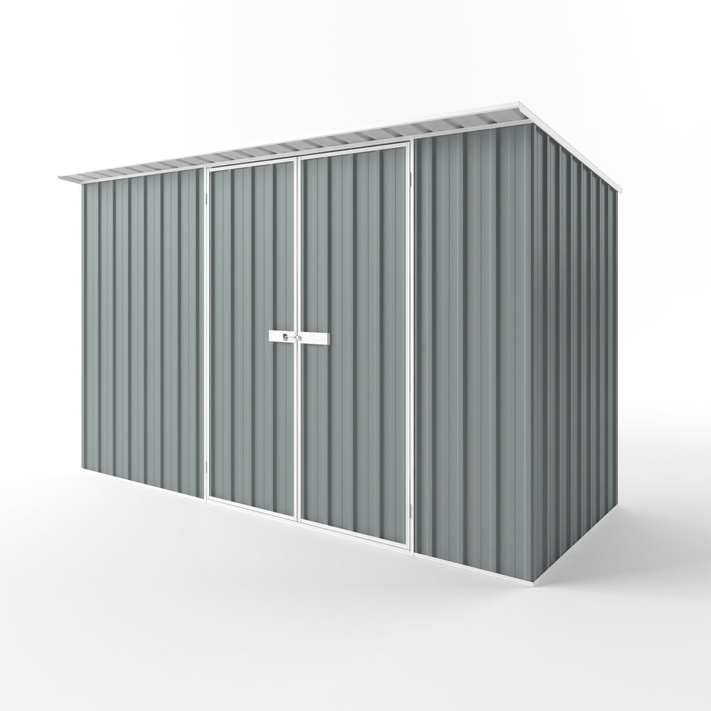 Skillion Roof Garden Shed 3.75m (w) x 1.50m (d) Standard - 2.10m Armour Grey Colour