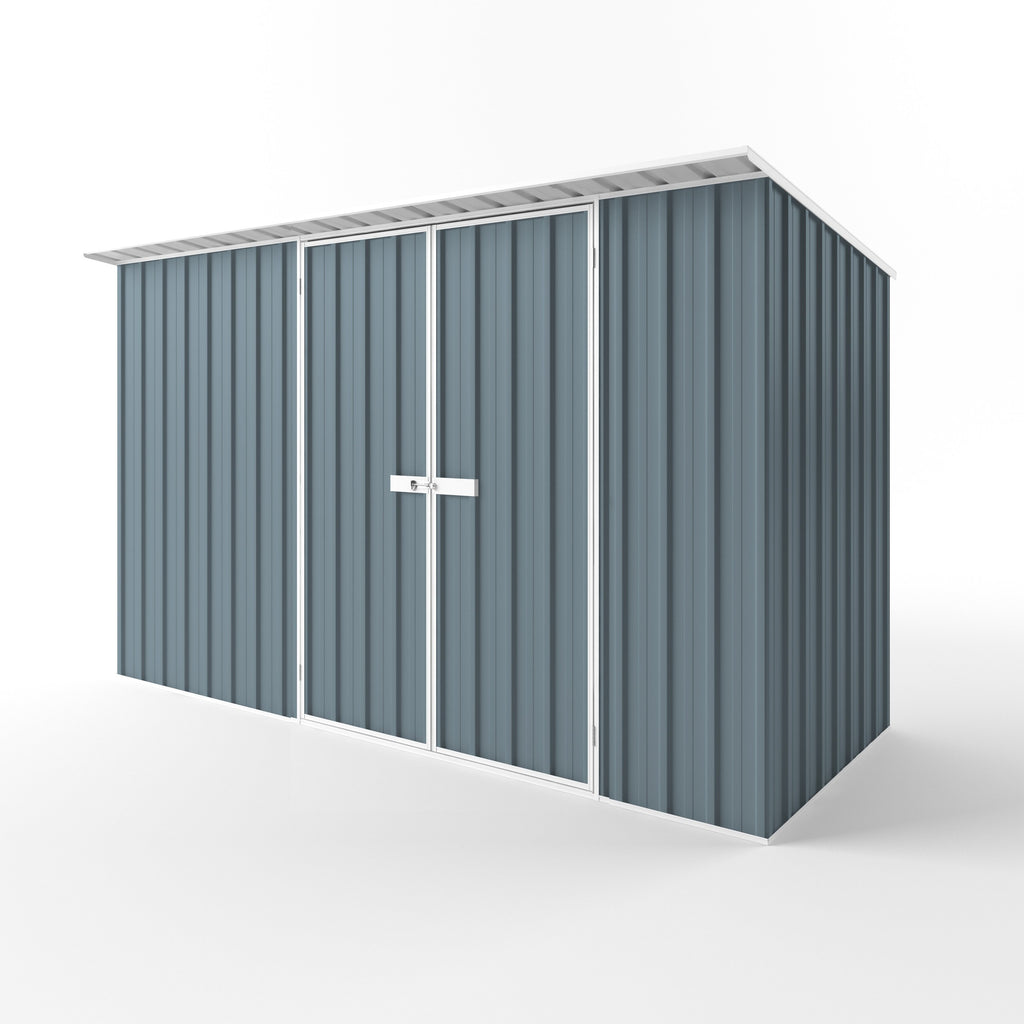 Skillion Roof Garden Shed 3.75m (w) x 1.50m (d)x 2.10m (h)  Blue Horizon Colour
