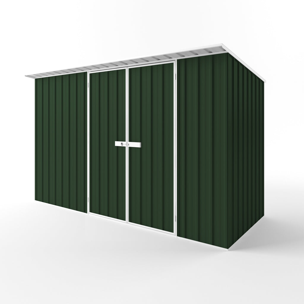 Skillion Roof Garden Shed 3.75m (w) x 1.50m (d) Standard - 2.10m Caulfield Green Colour