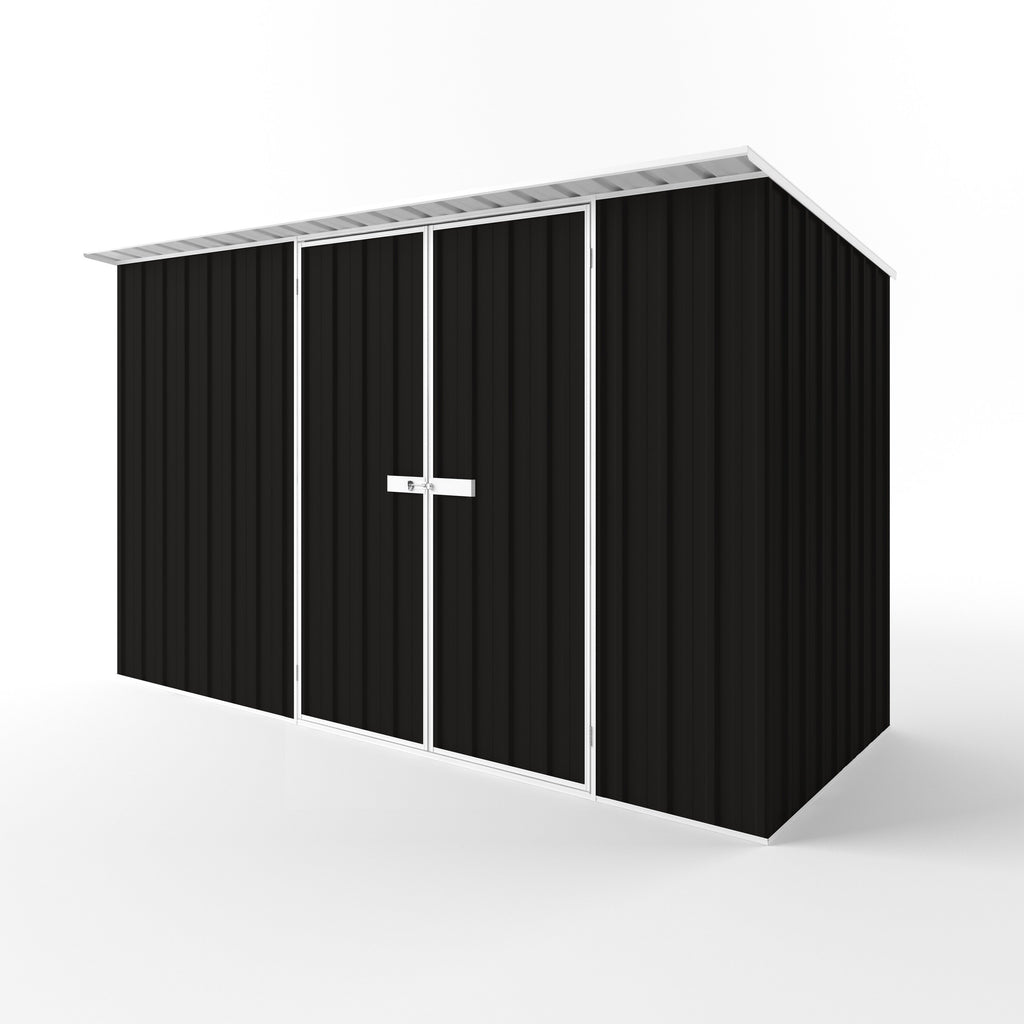 Skillion Roof Garden Shed 3.75m (w) x 1.50m (d) Standard - 2.10m Ebony Colour