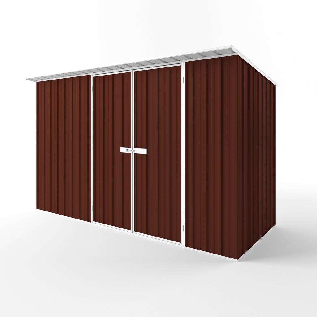 Skillion Roof Garden Shed 3.75m (w) x 1.50m (d)x 2.10m (h)  Heritage Red Colour