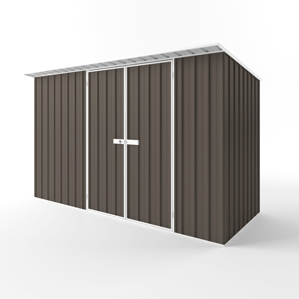 Skillion Roof Garden Shed 3.75m (w) x 1.50m (d) Standard - 2.10m Jasmin Brown Colour