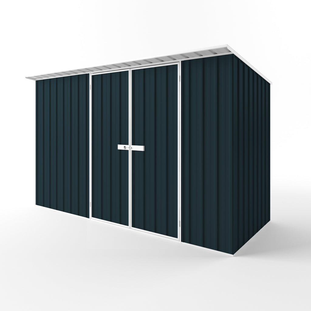 Skillion Roof Garden Shed 3.75m (w) x 1.50m (d)x 2.10m (h)  Mountain Blue Colour