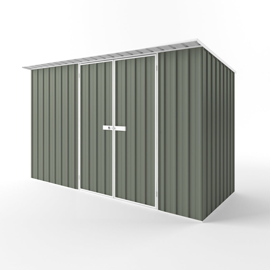 Skillion Roof Garden Shed 3.75m (w) x 1.50m (d)x 2.10m (h)  Mist Green Colour