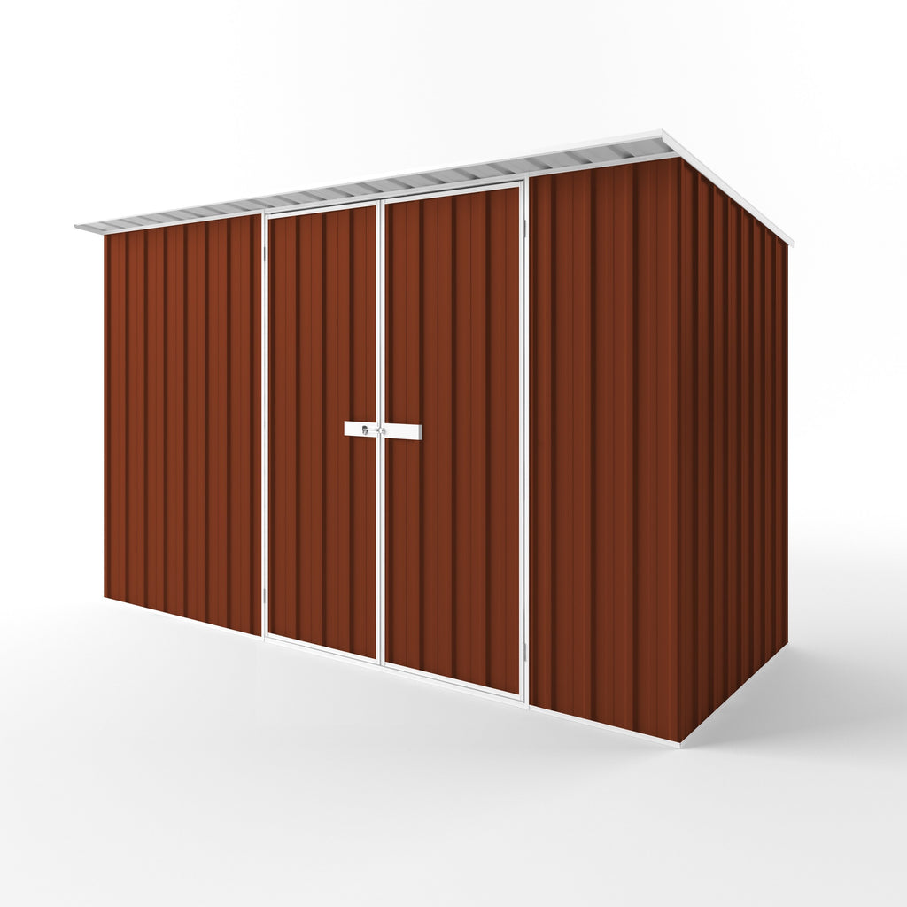 Skillion Roof Garden Shed 3.75m (w) x 1.50m (d) Standard - 2.10m Tuscan Red Colour