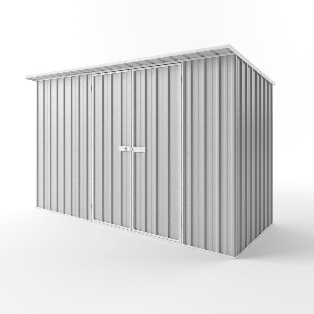 Skillion Roof Garden Shed 3.75m (w) x 1.50m (d) Standard - 2.10m Zinc Colour