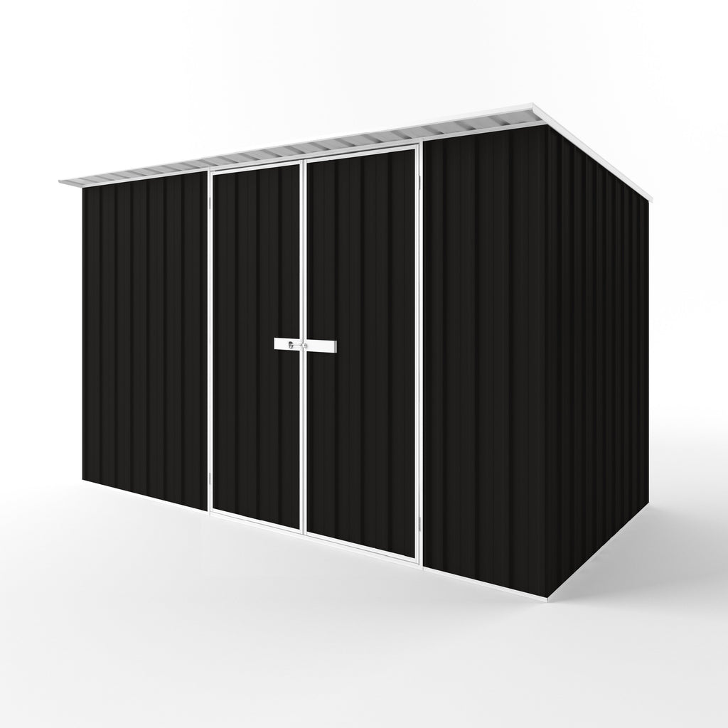 Skillion Roof Garden Shed 3.75m (w) x 1.90m (d)x 2.10m (h)  Ebony Colour
