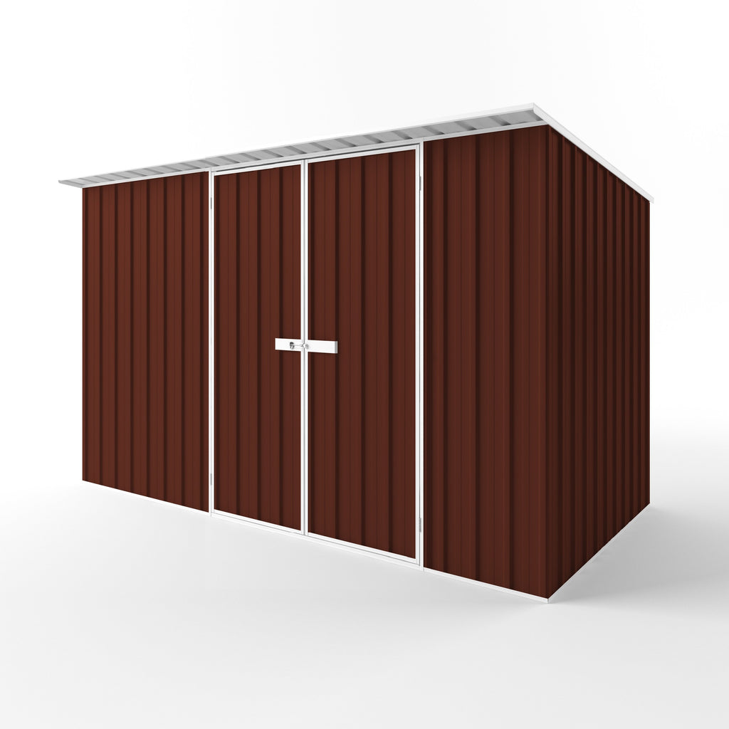 Skillion Roof Garden Shed 3.75m (w) x 1.90m (d) Standard - 2.10m Heritage Red Colour
