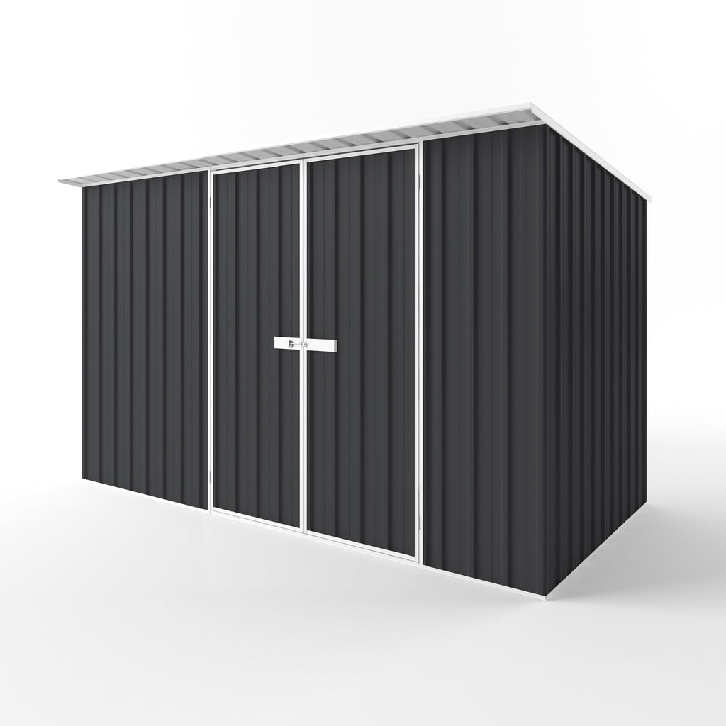 Skillion Roof Garden Shed 3.75m (w) x 1.90m (d) Standard - 2.10m Iron Grey Colour