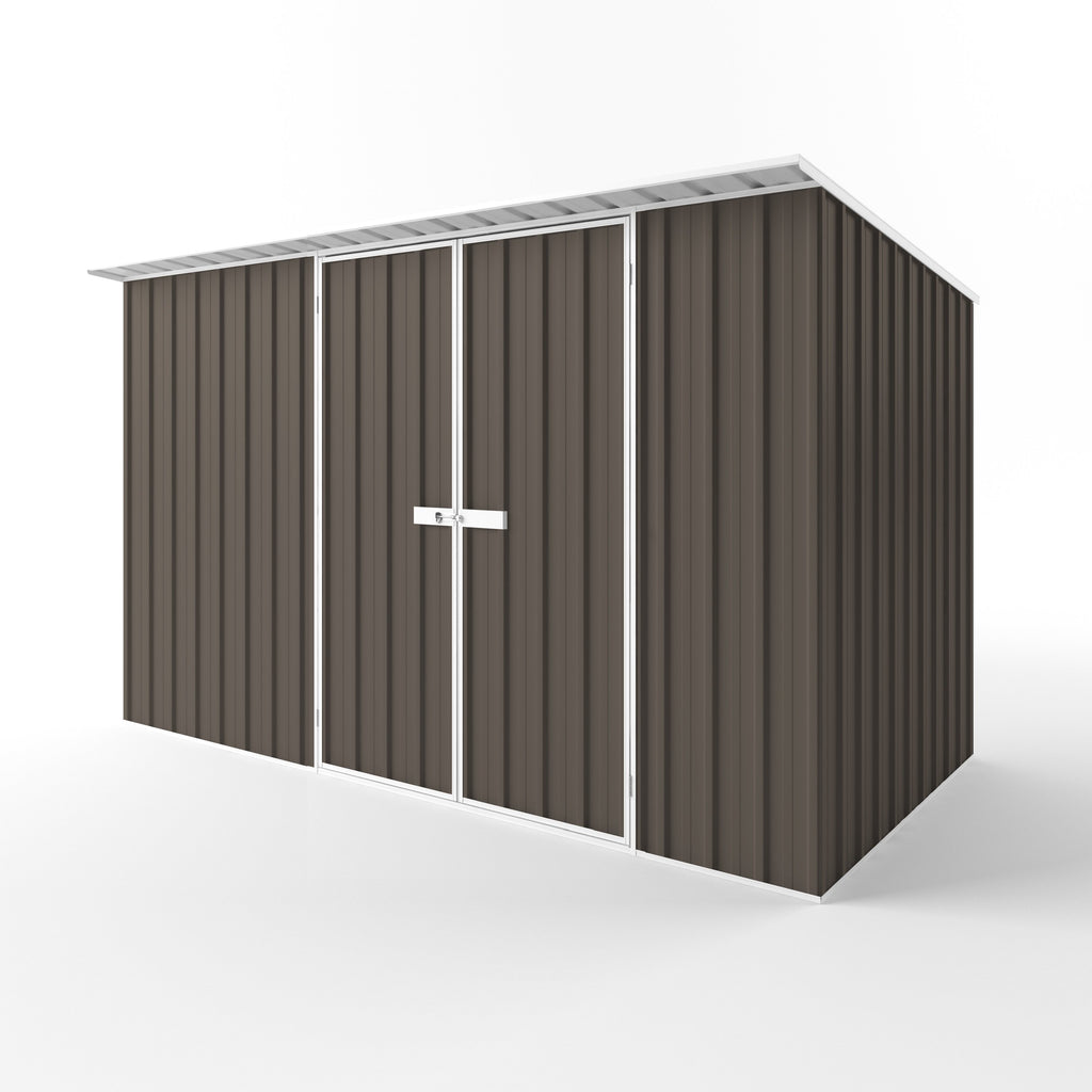 Skillion Roof Garden Shed 3.75m (w) x 1.90m (d) Standard - 2.10m Jasmin Brown Colour
