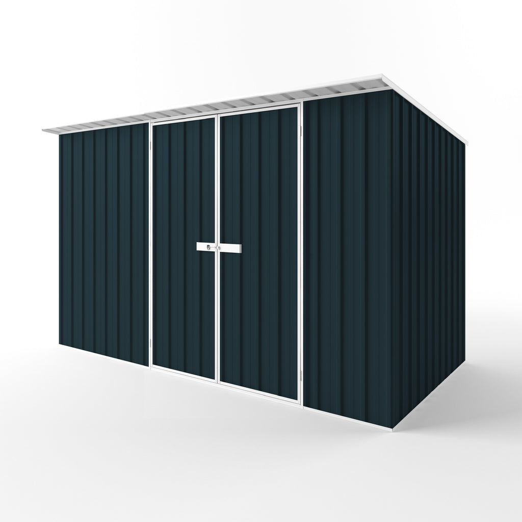 Skillion Roof Garden Shed 3.75m (w) x 1.90m (d) Standard - 2.10m Mountain Blue Colour