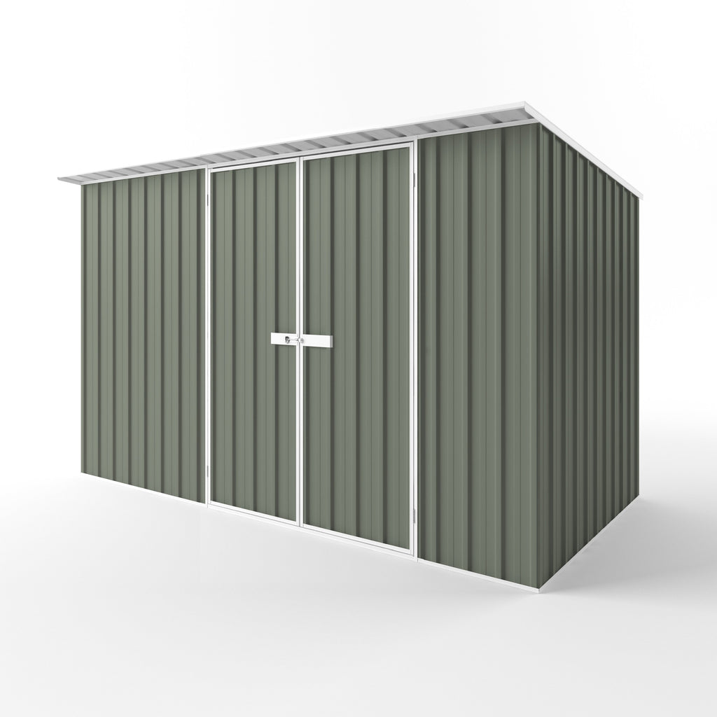 Skillion Roof Garden Shed 3.75m (w) x 1.90m (d)x 2.10m (h)  Mist Green Colour