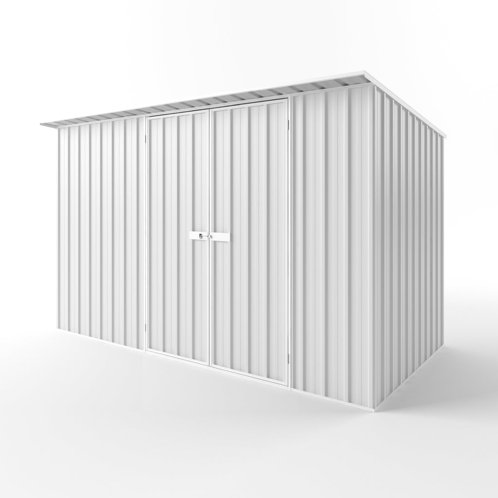Skillion Roof Garden Shed 3.75m (w) x 1.90m (d) Standard - 2.10m Off White Colour