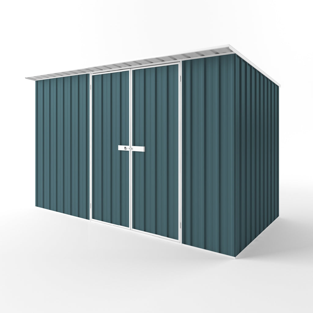 Skillion Roof Garden Shed 3.75m (w) x 1.90m (d) Standard - 2.10m Torres Blue Colour