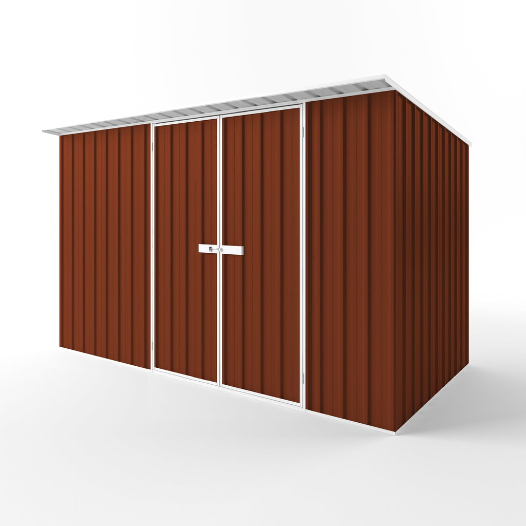 Skillion Roof Garden Shed 3.75m (w) x 1.90m (d) Standard - 2.10m Tuscan Red Colour