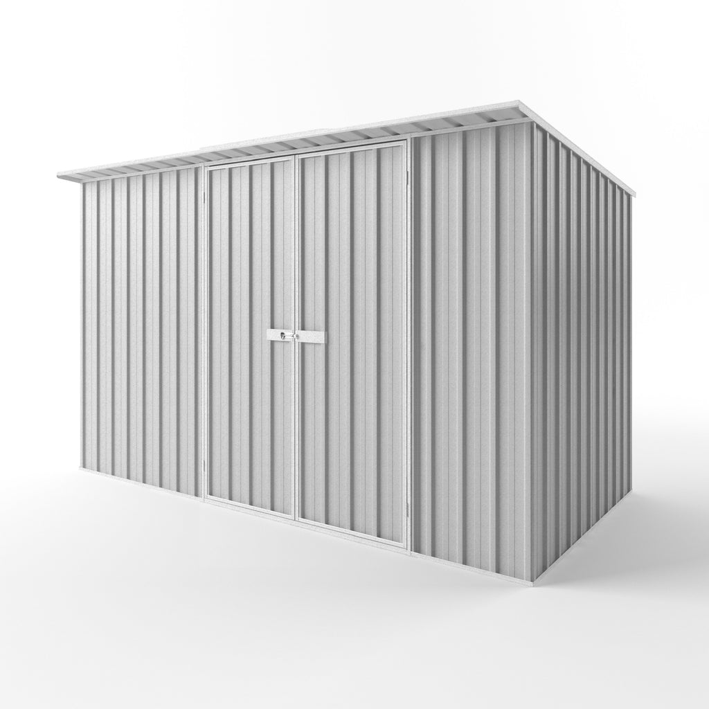 Skillion Roof Garden Shed 3.75m (w) x 1.90m (d)x 2.10m (h)  Zinc Colour