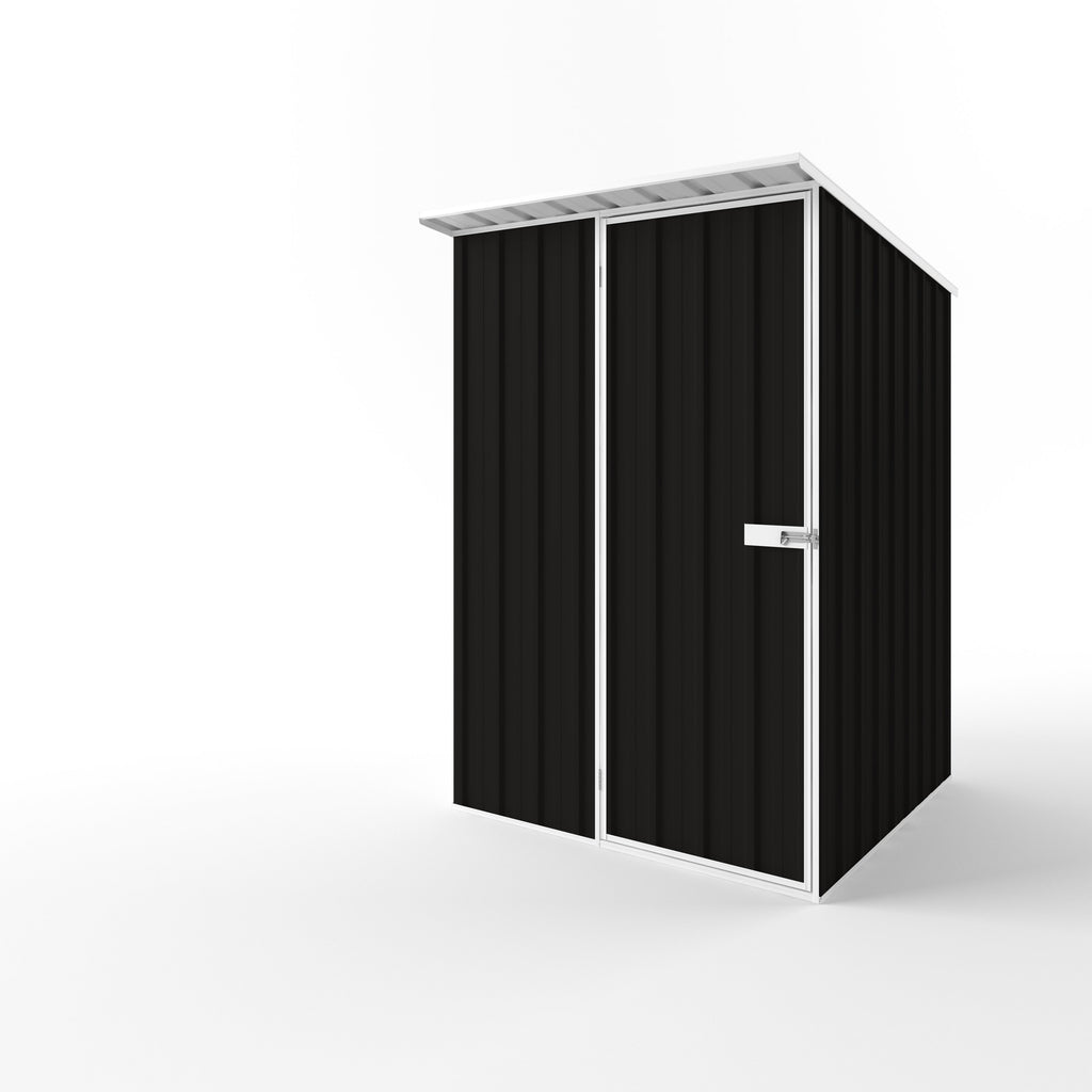 Skillion Roof Garden Shed 1.50m (w) x 1.50m (d)x 2.10m (h)  Ebony Colour