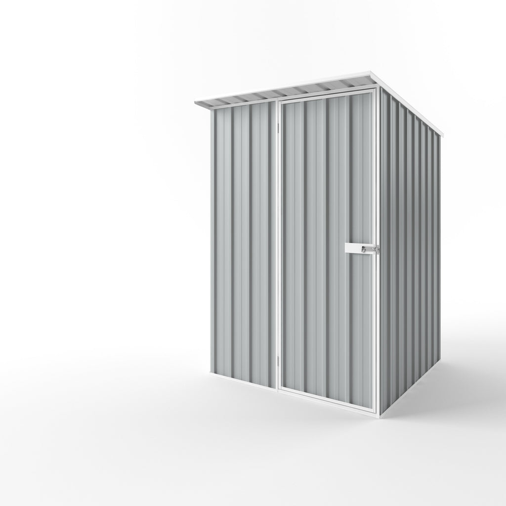 Skillion Roof Garden Shed 1.50m (w) x 1.50m (d) Standard - 2.10m Gull Grey Colour