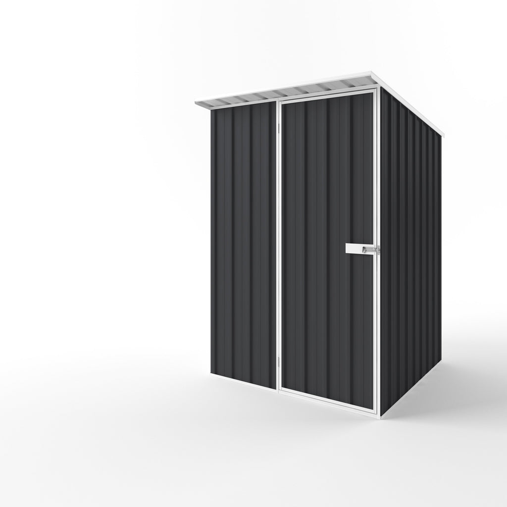 Skillion Roof Garden Shed 1.50m (w) x 1.50m (d) Standard - 2.10m Iron Grey Colour