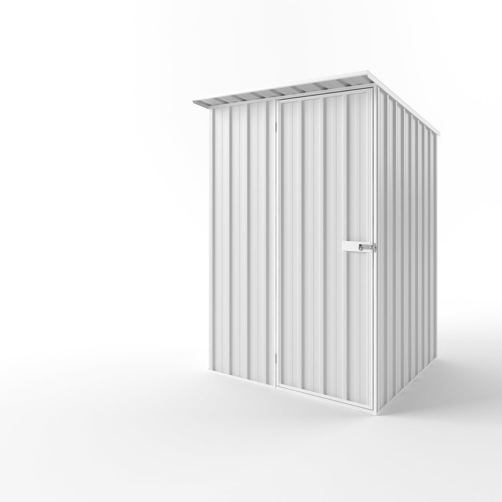 Skillion Roof Garden Shed 1.50m (w) x 1.50m (d) Standard - 2.10m Off White Colour