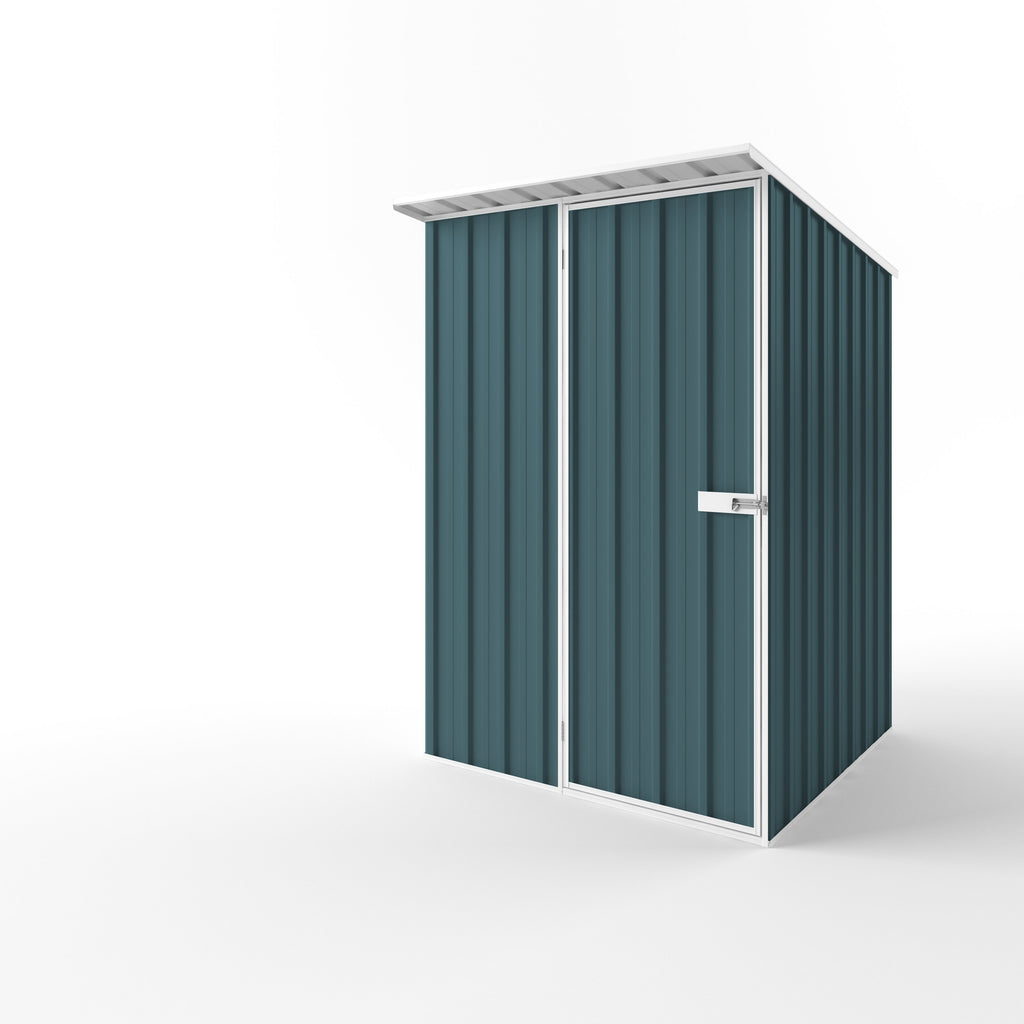 Skillion Roof Garden Shed 1.50m (w) x 1.50m (d) Standard - 2.10m Torres Blue Colour