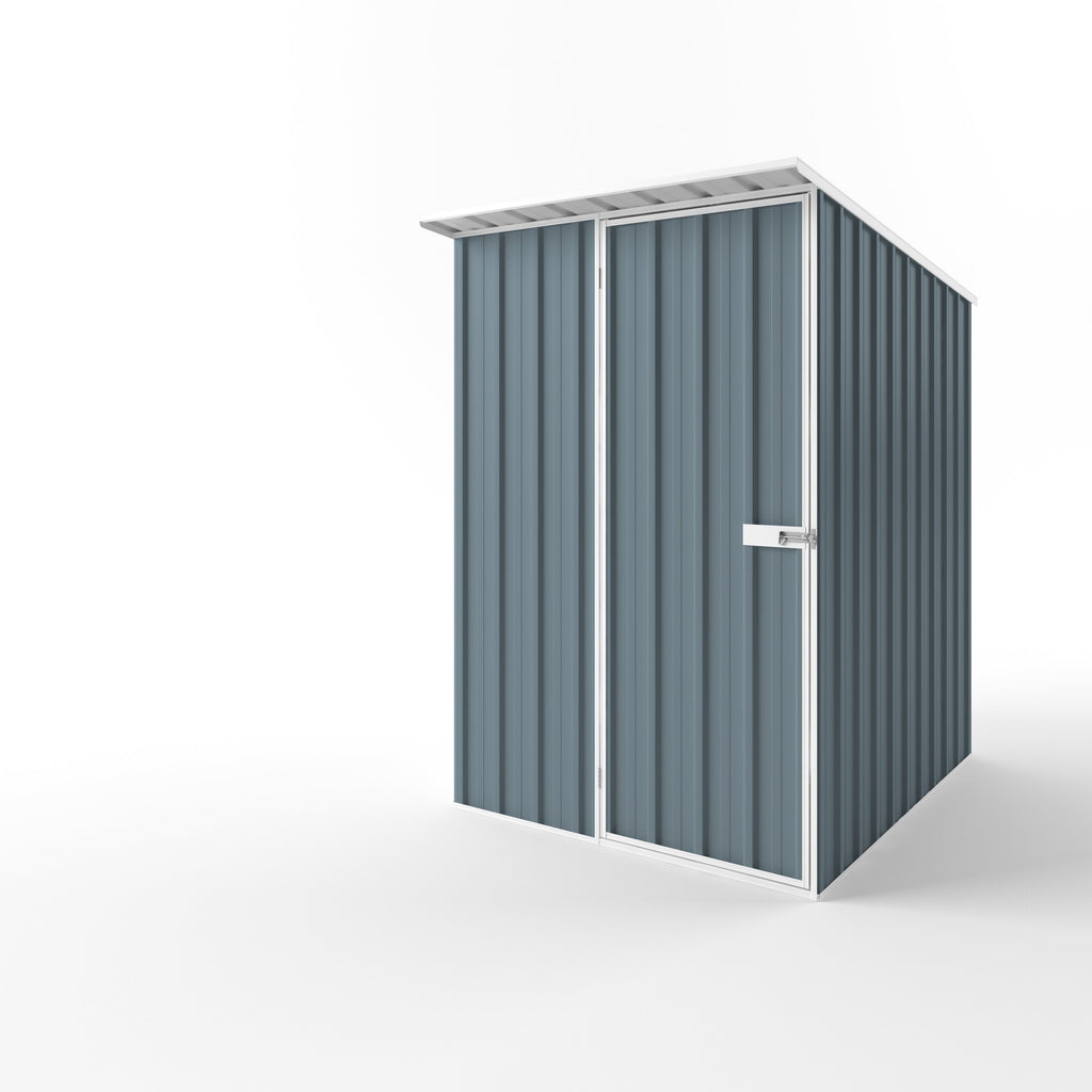 Skillion Roof Garden Shed 1.50m (w) x 1.90m (d) Standard - 2.10m Blue Horizon Colour