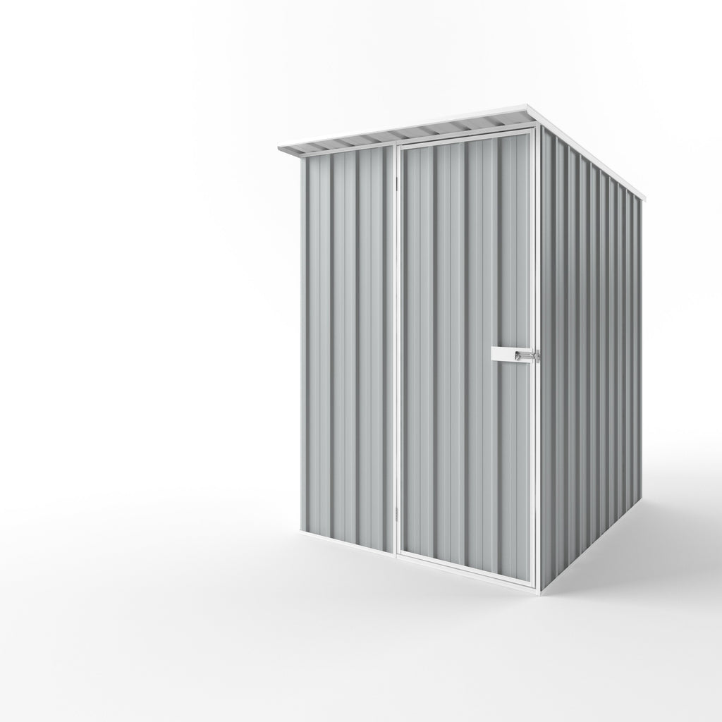 Skillion Roof Garden Shed 1.50m (w) x 1.90m (d) Standard - 2.10m Gull Grey Colour