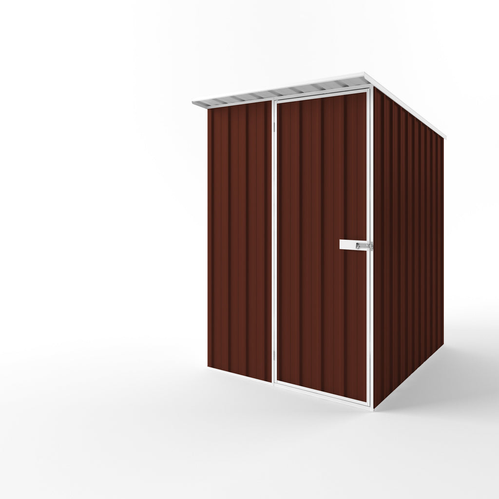 Skillion Roof Garden Shed 1.50m (w) x 1.90m (d)x 2.10m (h)  Heritage Red Colour