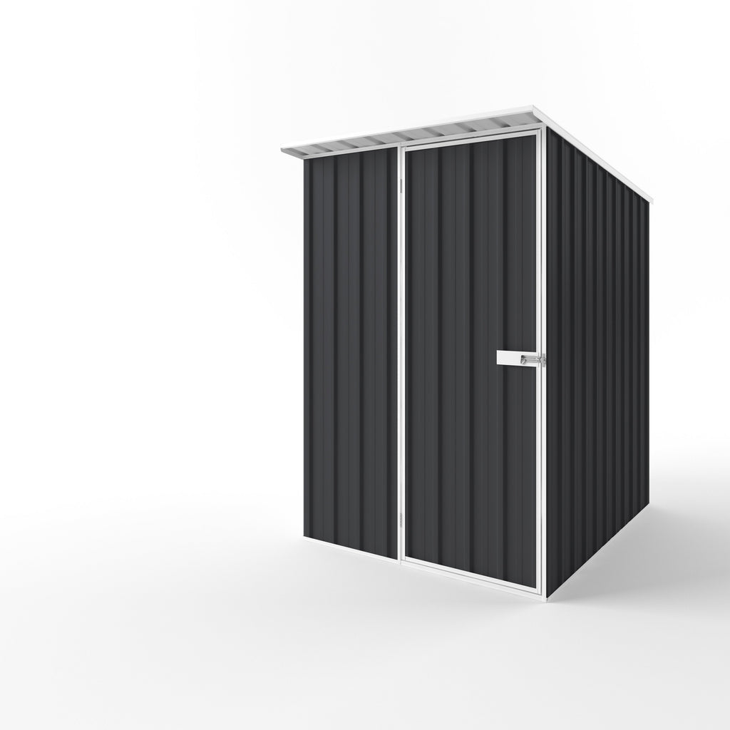 Skillion Roof Garden Shed 1.50m (w) x 1.90m (d)x 2.10m (h)  Iron Grey Colour