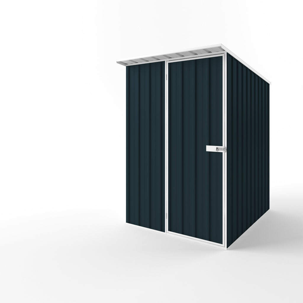 Skillion Roof Garden Shed 1.50m (w) x 1.90m (d)x 2.10m (h)  Mountain Blue Colour