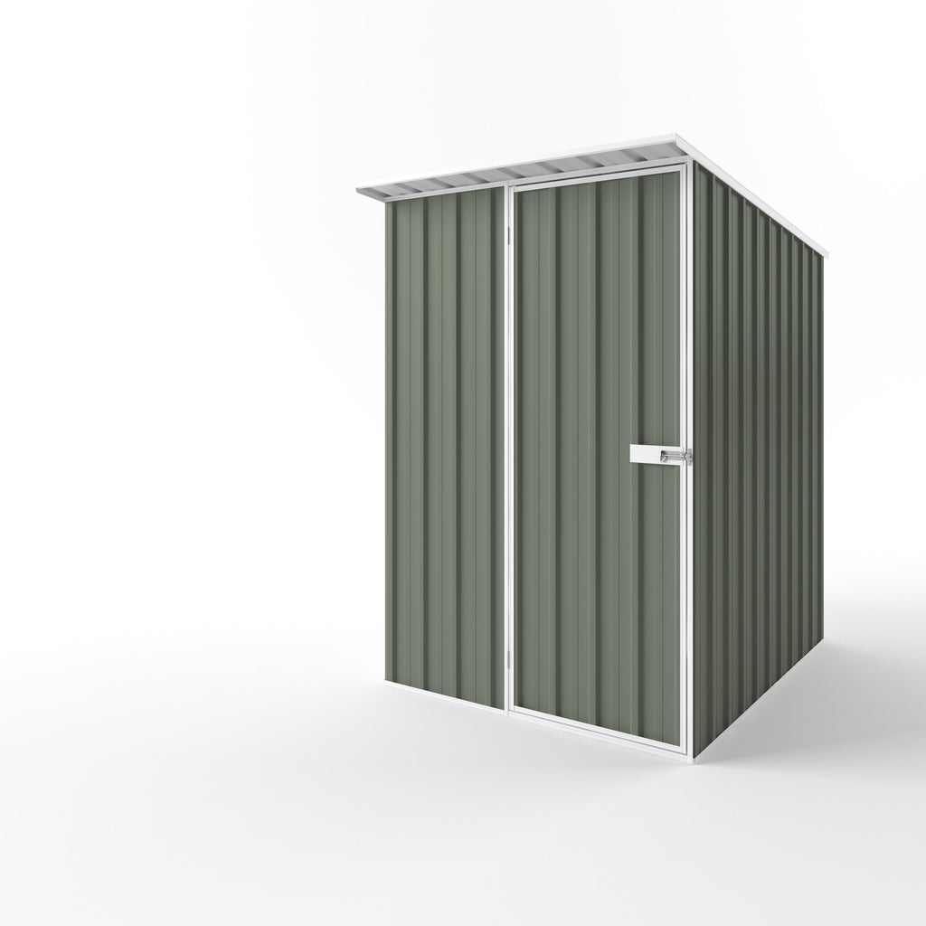 Skillion Roof Garden Shed 1.50m (w) x 1.90m (d)x 2.10m (h)  Mist Green Colour