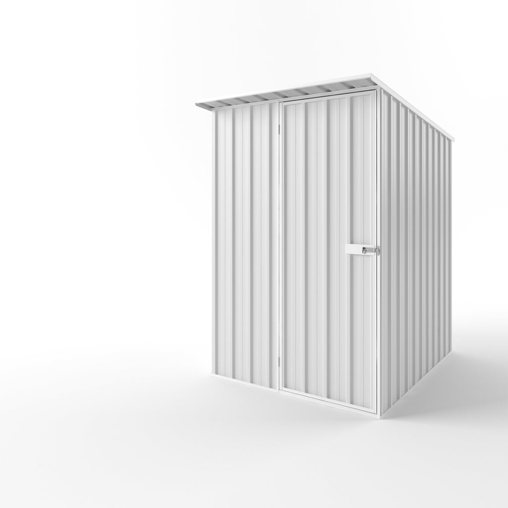 Skillion Roof Garden Shed 1.50m (w) x 1.90m (d) Standard - 2.10m Off White Colour