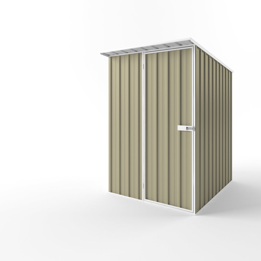 Skillion Roof Garden Shed 1.50m (w) x 1.90m (d)x 2.10m (h)  Wheat Colour