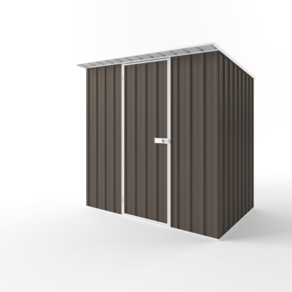 Skillion Roof Garden Shed 2.25m (w) x 1.50m (d) Standard - 2.10m Jasmin Brown Colour