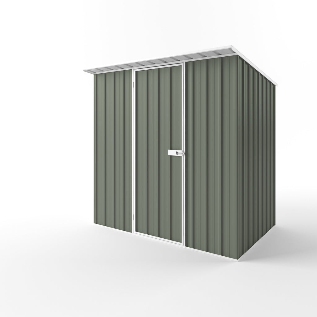 Skillion Roof Garden Shed 2.25m (w) x 1.50m (d) Standard - 2.10m Mist Green Colour