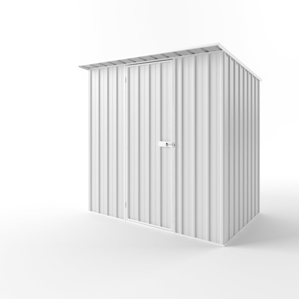 Skillion Roof Garden Shed 2.25m (w) x 1.50m (d)x 2.10m (h)  Off White Colour
