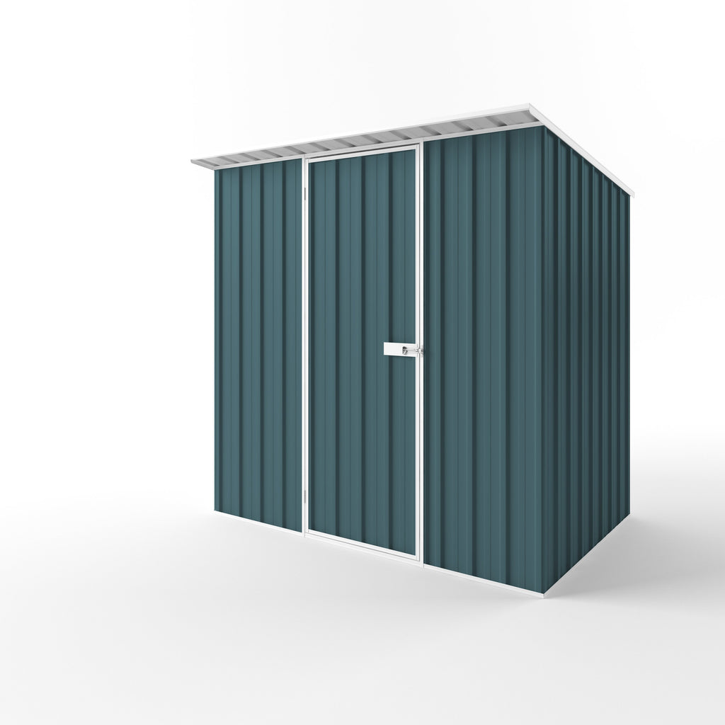 Skillion Roof Garden Shed 2.25m (w) x 1.50m (d) Standard - 2.10m Torres Blue Colour