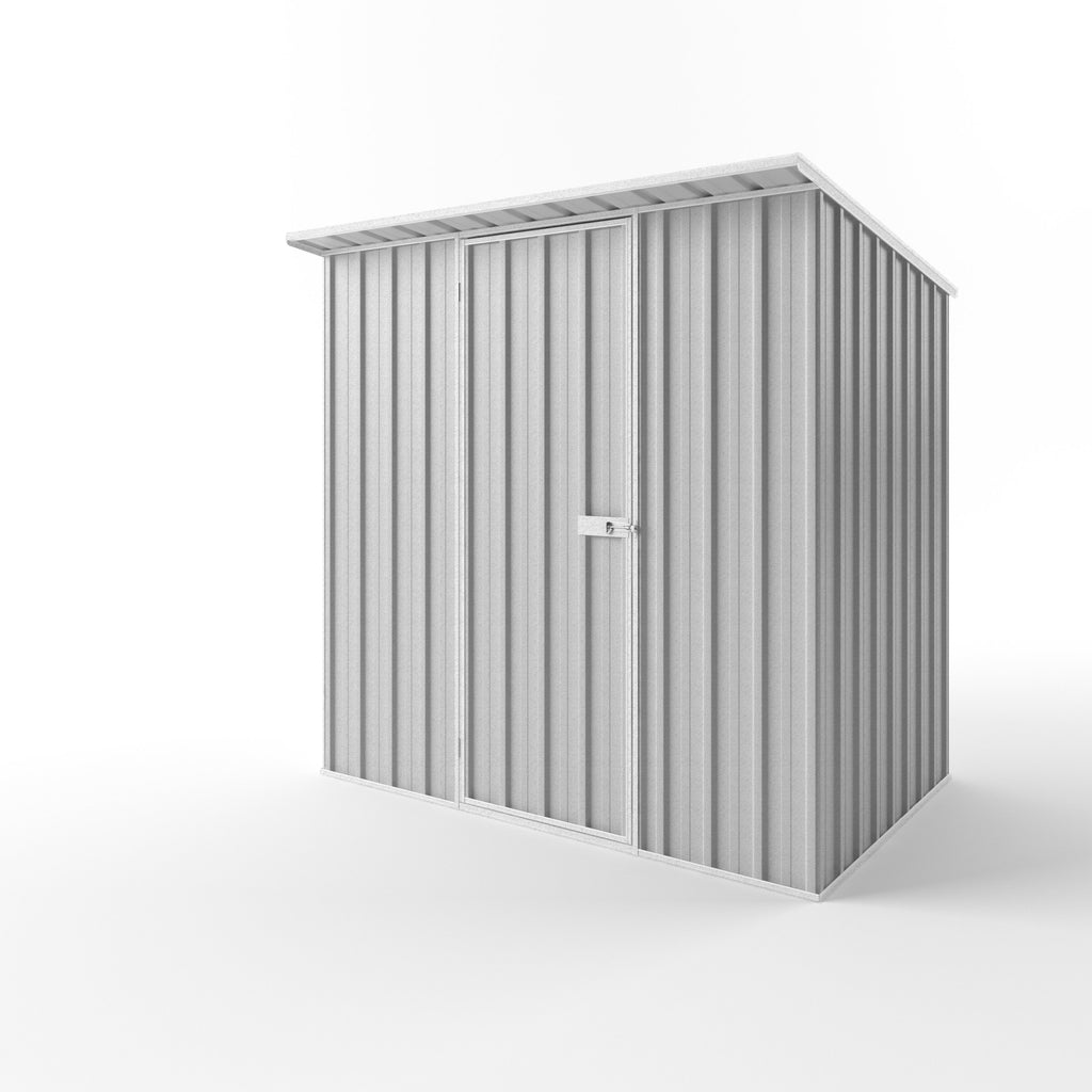Skillion Roof Garden Shed 2.25m (w) x 1.50m (d) Standard - 2.10m Zinc Colour