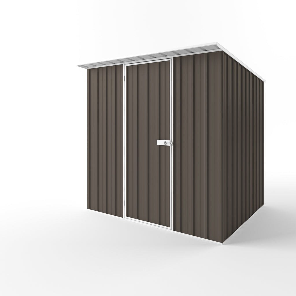 Skillion Roof Garden Shed 2.25m (w) x 1.90m (d) Standard - 2.10m Jasmin Brown Colour